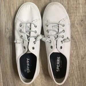 Women’s Sperry White Platform Canvas Sneakers